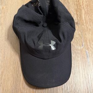 Under Armour Black Hat with Silver Logo